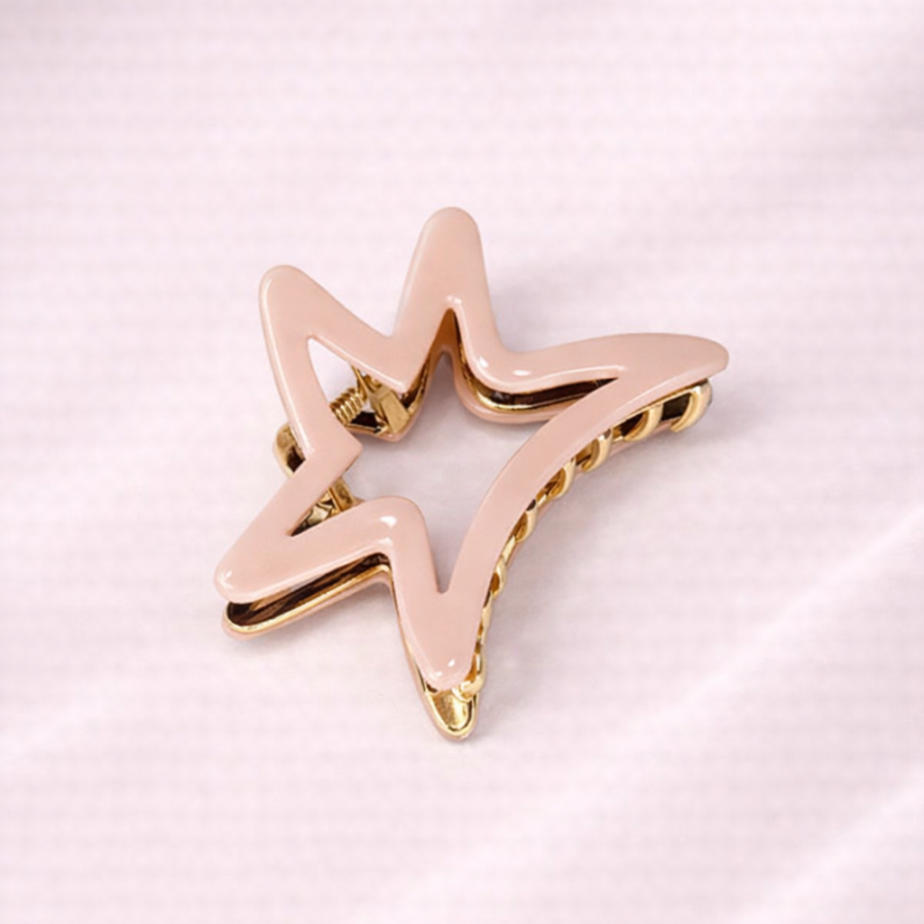 Skřipec do vlasů STARLINE – pudrově růžový2